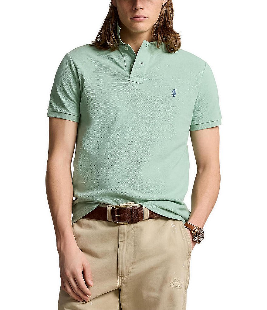 Khaki ralph lauren polo shirt best sale