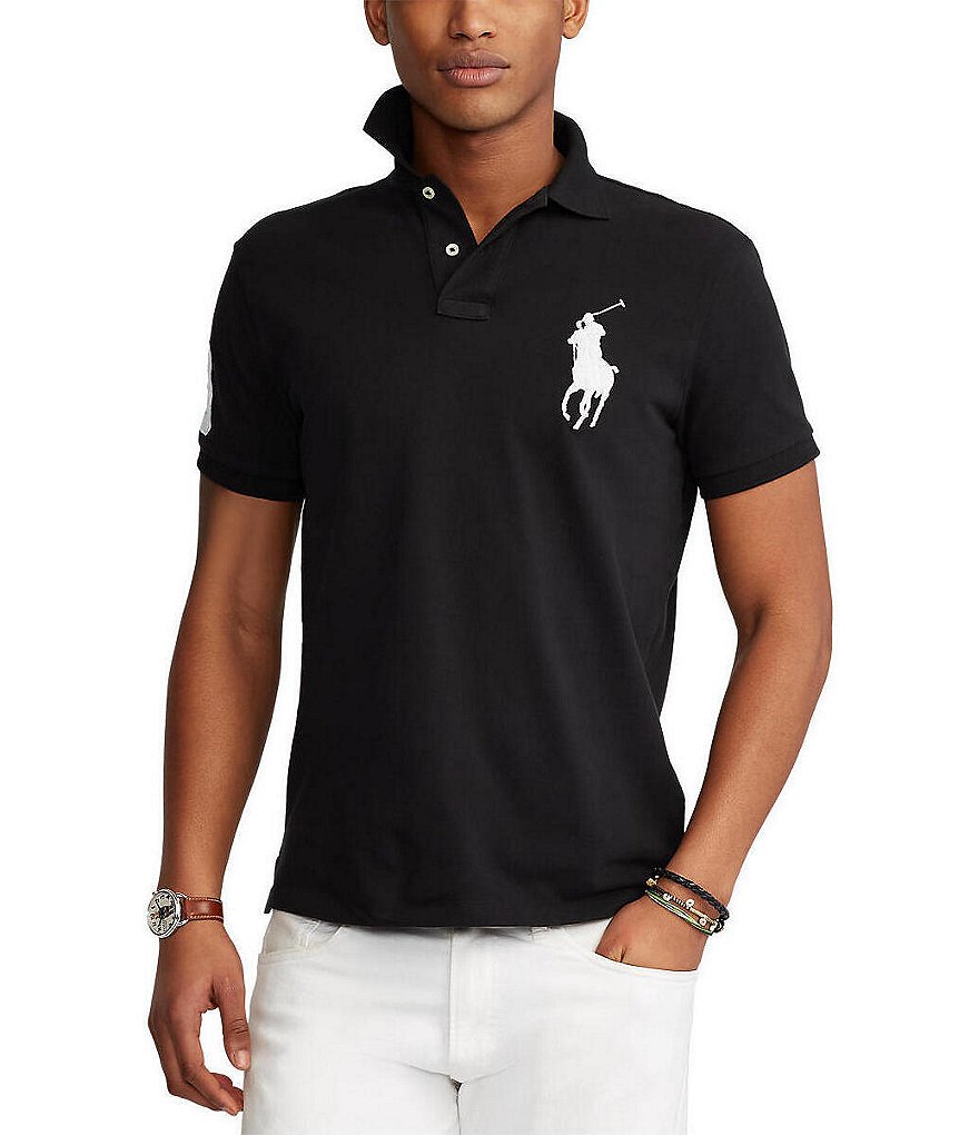 Polo Ralph Lauren Custom Slim-Fit Big Pony Mesh Short-Sleeve