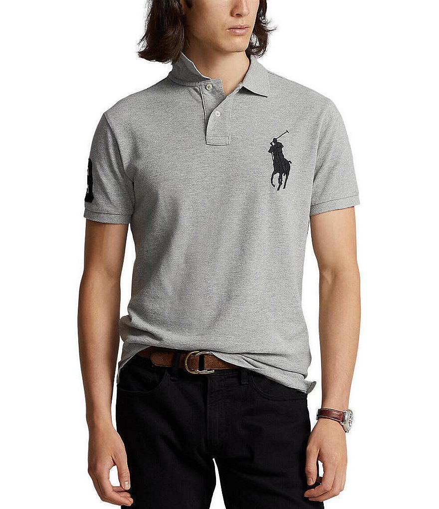 Polo Ralph Lauren Custom Slim-Fit Big Pony Mesh Short-Sleeve Polo