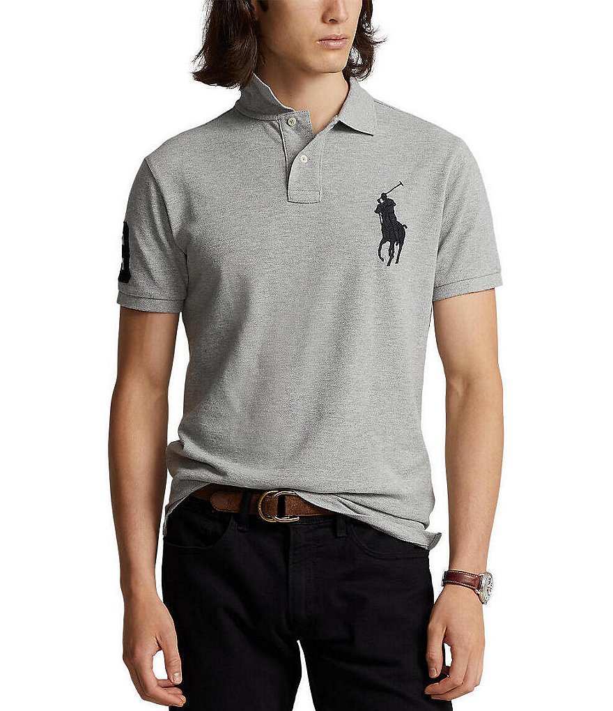 Polo Ralph Lauren Custom Slim Fit Big Pony Mesh Short Sleeve Polo Shirt Dillard s