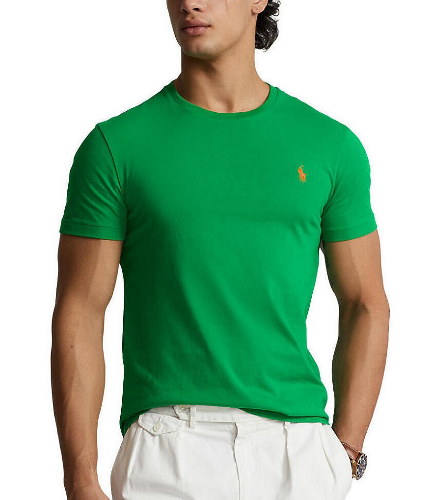 Polo Ralph Lauren Custom Slim-Fit Jersey Crewneck Short-Sleeve T 