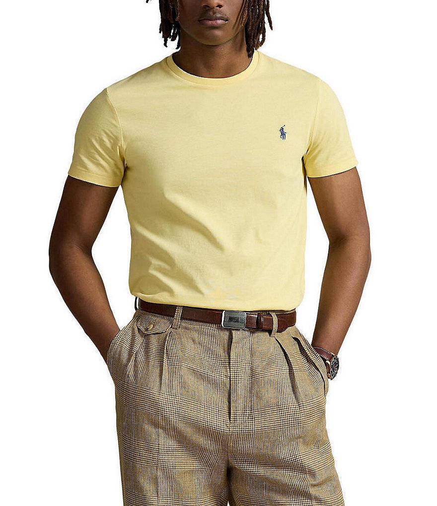 Ralph Lauren Custom Slim Fit Polo T Shirt Black | Mainline