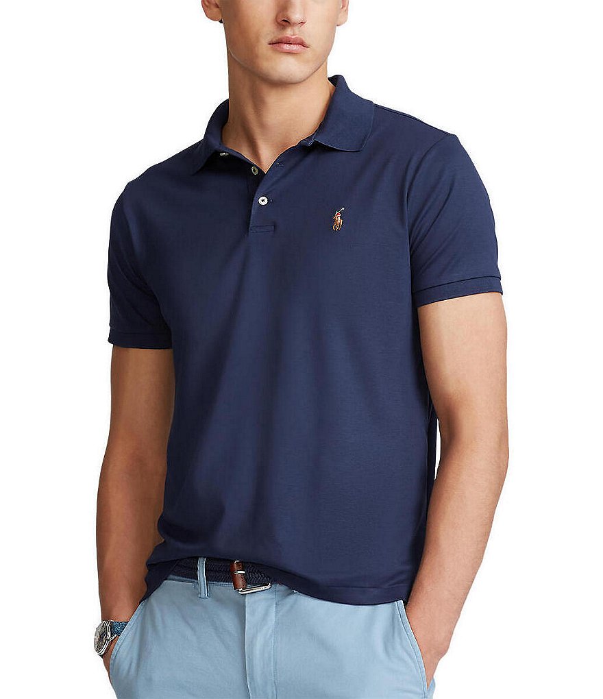 Polo Ralph Lauren Custom Slim Fit Polo Shirt - Navy