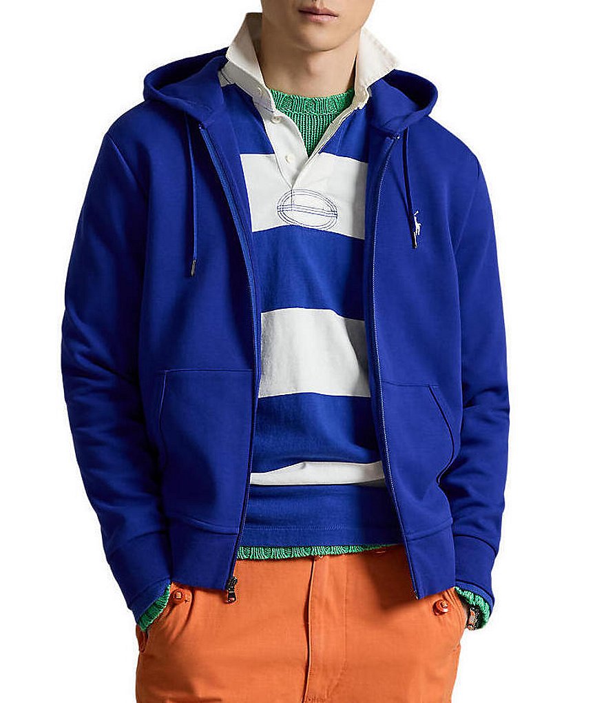 Polo Ralph Lauren Double-Knit Full-Zip Hoodie Jacket | Dillard's