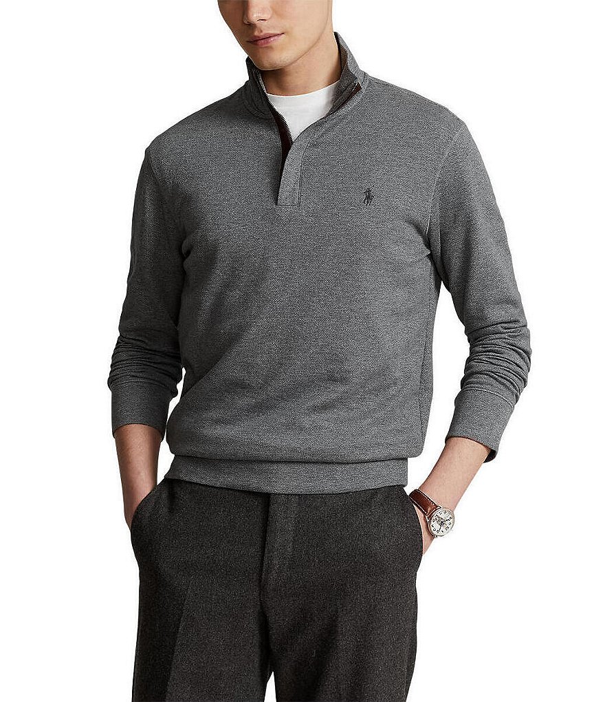 Polo Ralph Lauren Double-Knit Quarter-Zip Pullover