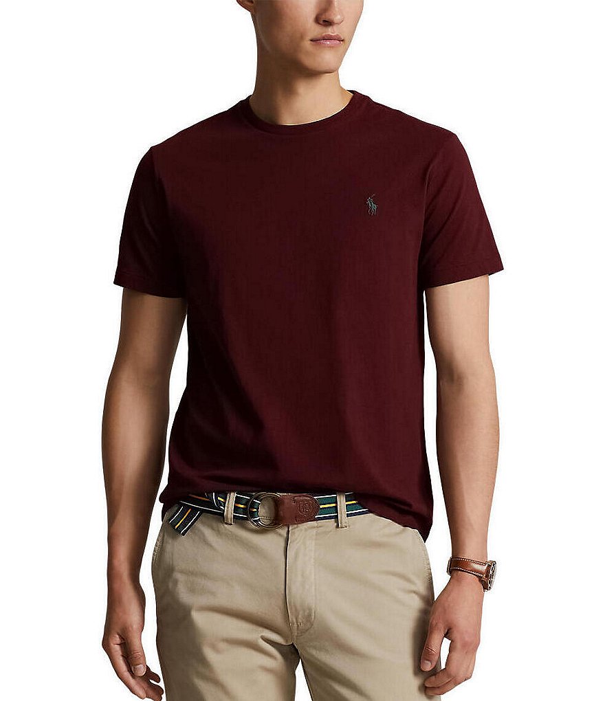 Burgundy ralph hot sale lauren shirt