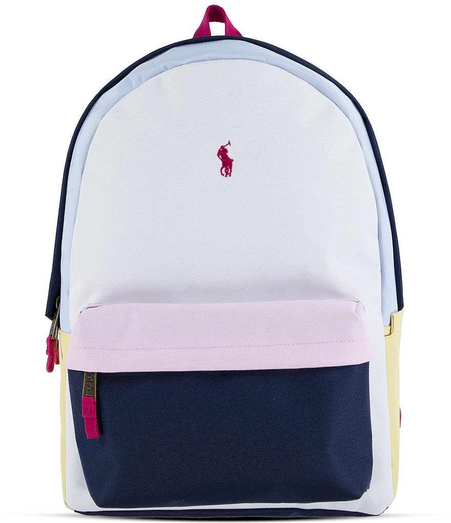 Ralph Lauren Childrenswear Kids Polo Color Backpack, White