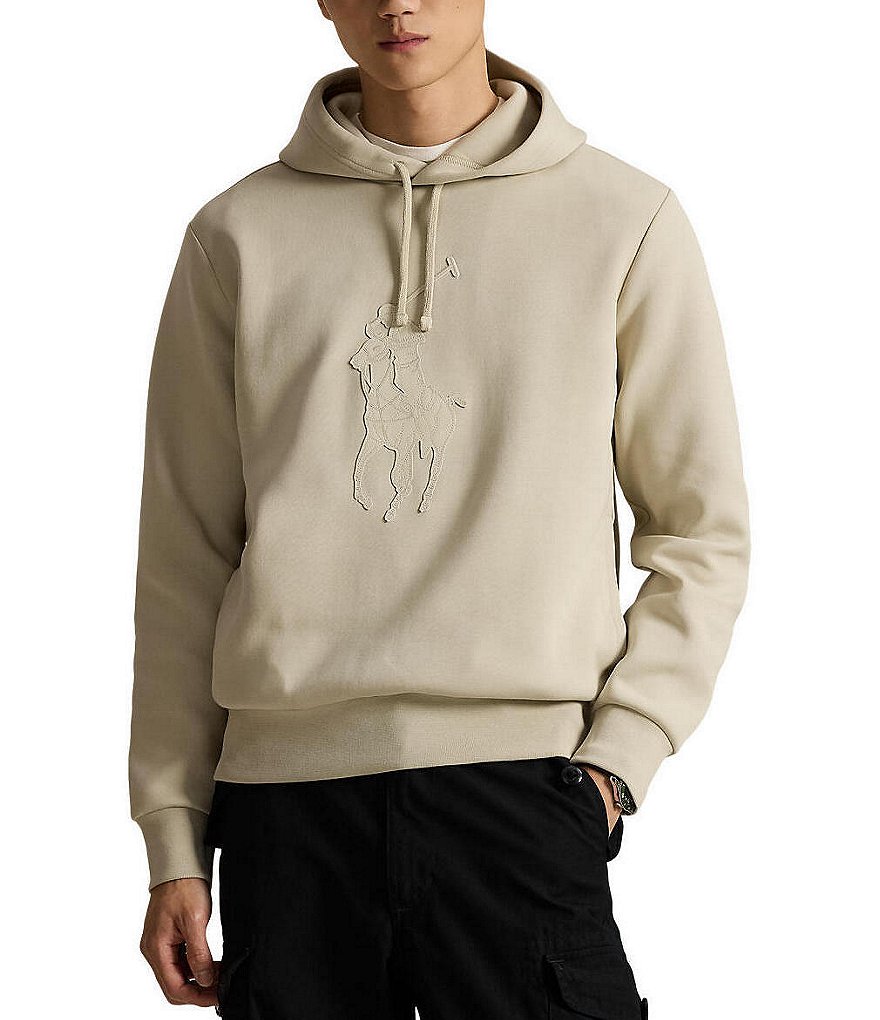 Polo Ralph Lauren Leather-Pony Double-Knit Hoodie | Dillard's