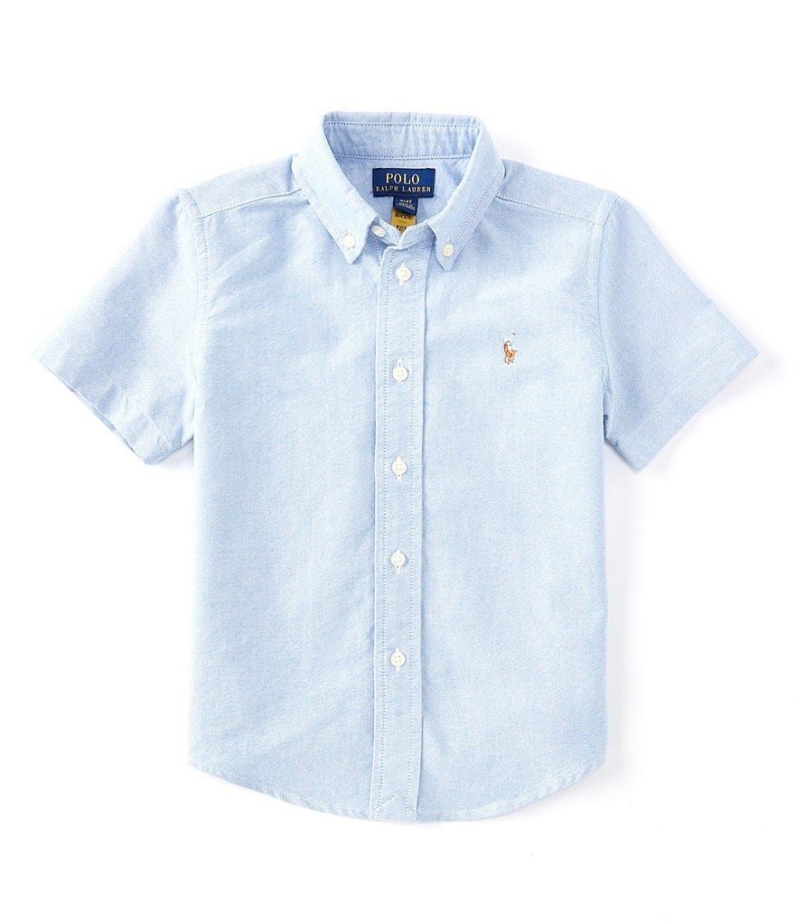 Polo Ralph Lauren Little Boys 2T 7 Cotton Oxford Short Sleeve Button Down Shirt Dillard s