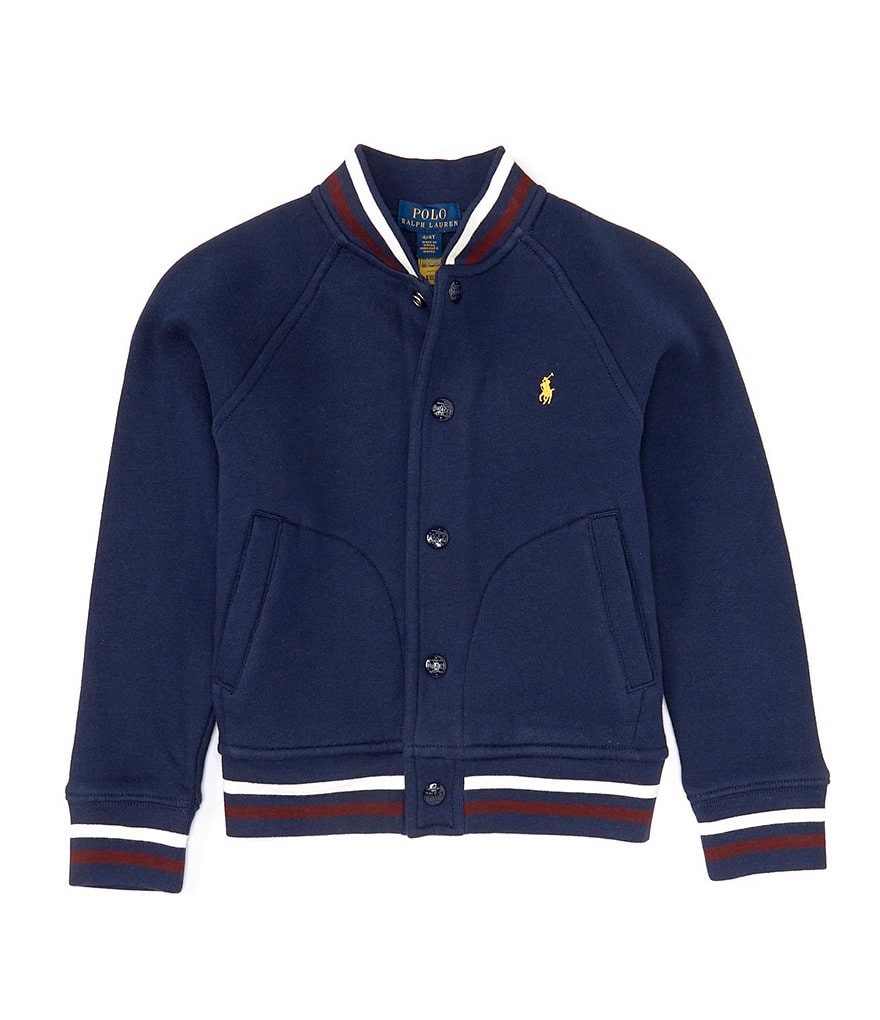 Men's Red and Navy Blue Baseball-Style Varsity Jacket (Few Left)