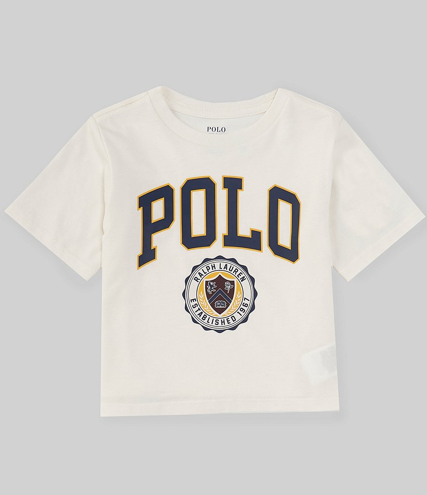 POLO RALPH LAUREN RL LOGO JERSEY TEE, White Women's T-shirt