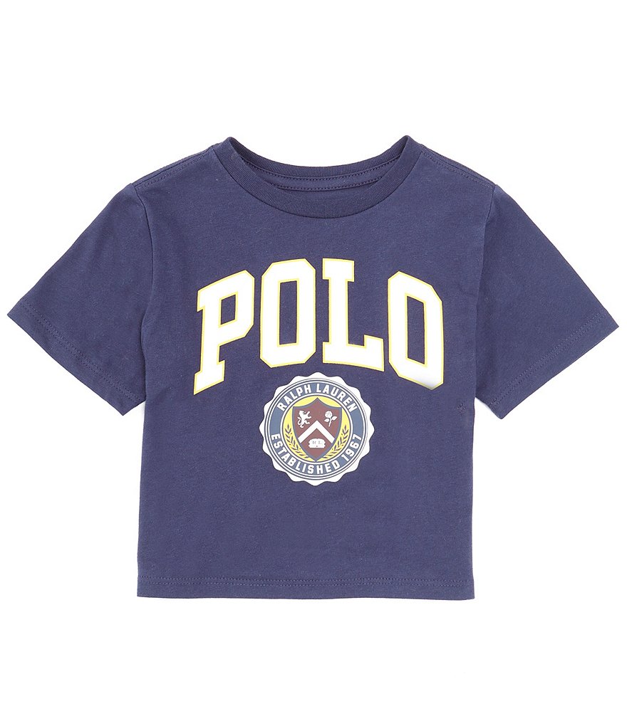 Polo Ralph Lauren Little Girls 2T-6X Short Sleeve Logo Crest