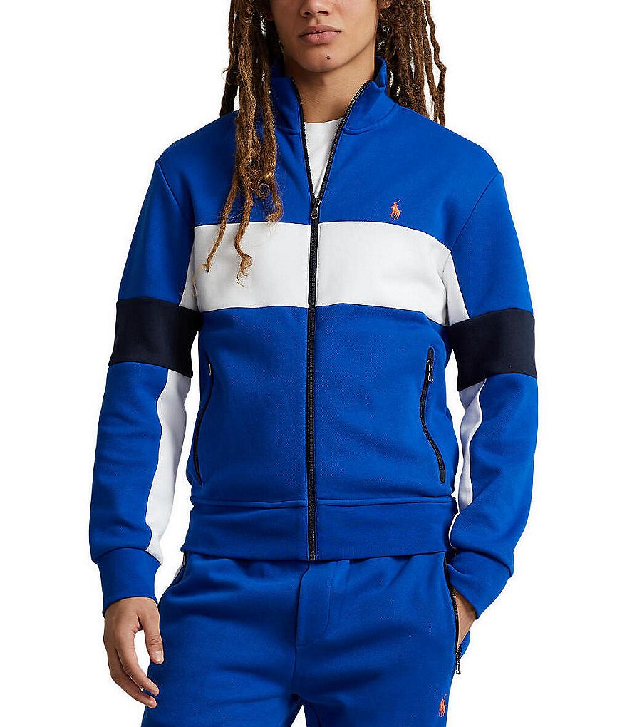 Polo Ralph Lauren Wimbledon Slim-Fit Mesh-Trimmed Appliquéd Jersey Track  Jacket - ShopStyle