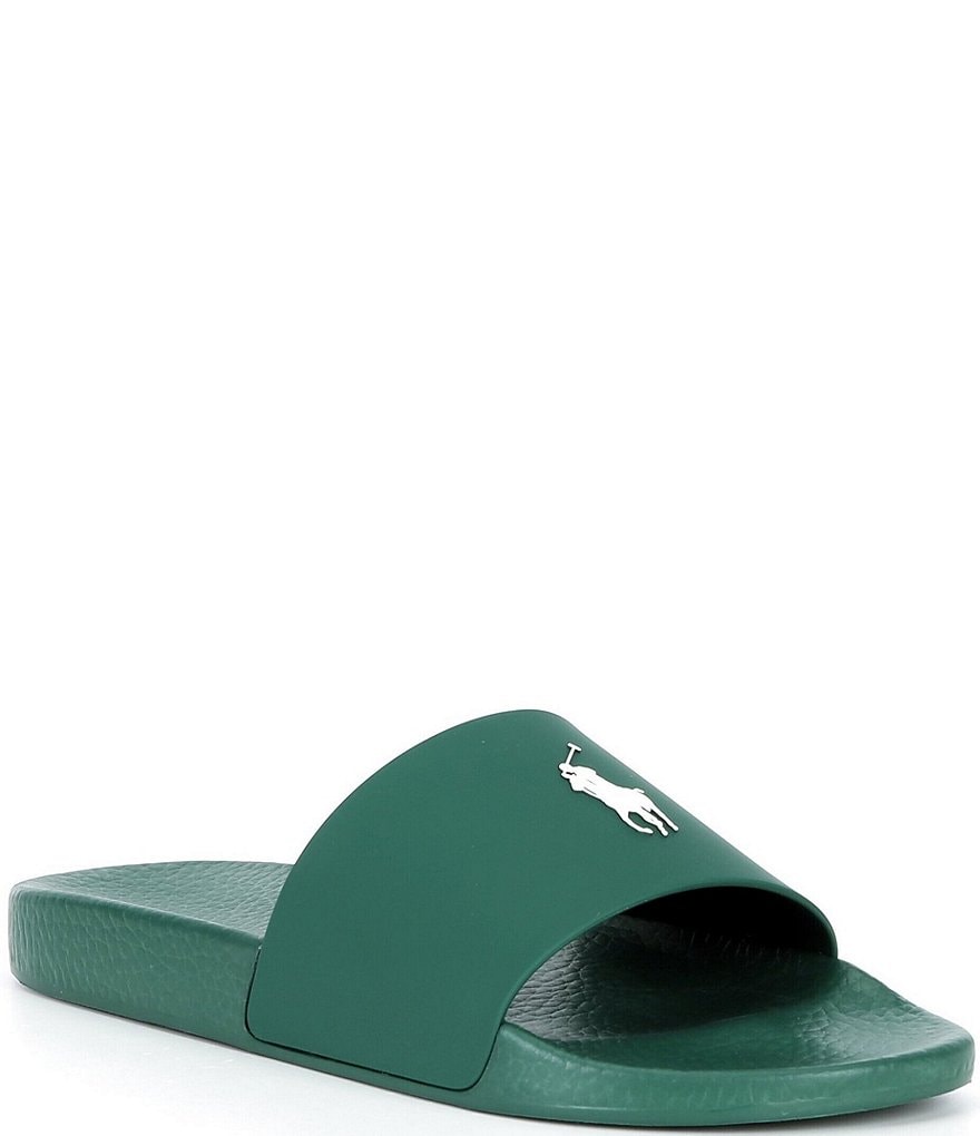 Polo Ralph Lauren Mens Sz 12 Polo Sport Green Pool Beach Slide Sandals Polo Ralph Lauren | Shoes | Polo Ralph Lauren Mens Polo Bear  main image 2