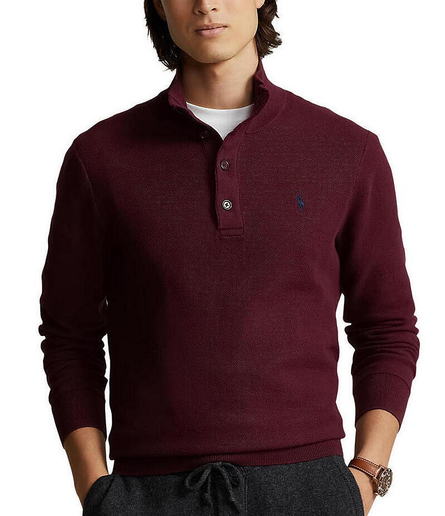 POLO RALPH LAUREN Mens Big & Tall Fleece Mockneck Windsor Heather 3XB,  Heather, 3X-Large : : Fashion