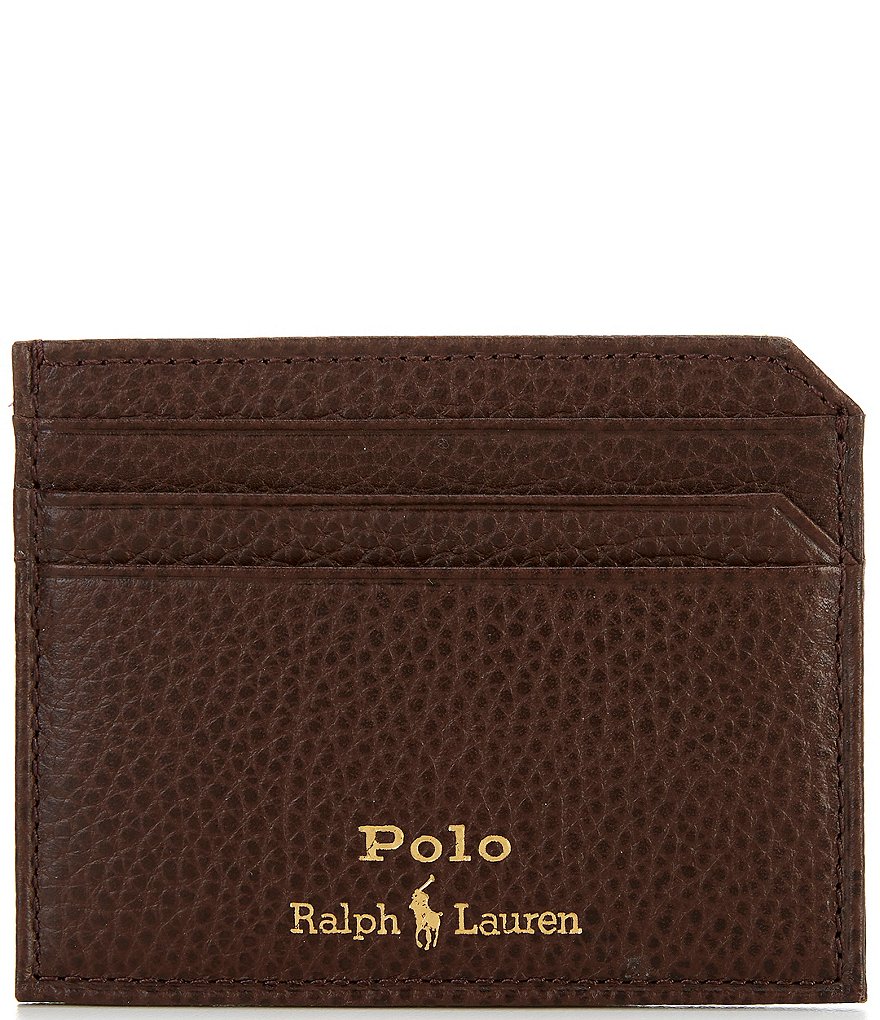 POLO RALPH LAUREN ケース ブラウン Smooth Leather Travel Case