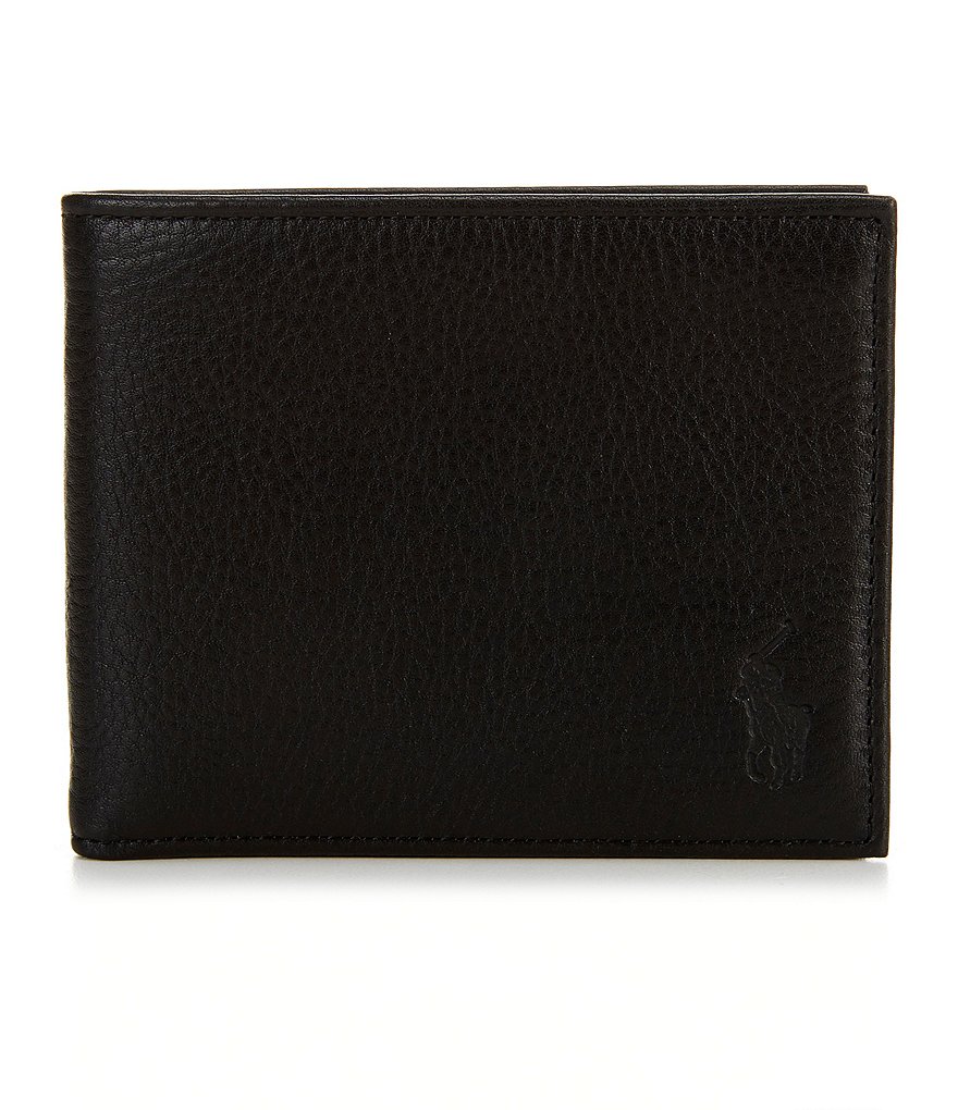 Leather passcase wallet outlet polo ralph lauren