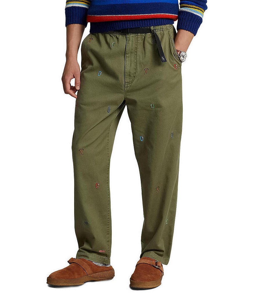 Polo Ralph Lauren Prepster Stretch Twill Drawstring Trousers Green at CareO