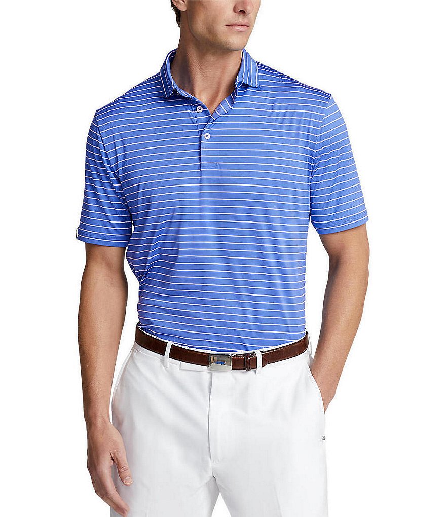 Polo Ralph Lauren RLX Golf Classic-Fit Thin Stripe Performance Stretch  Short-Sleeve Polo Shirt | Dillard's