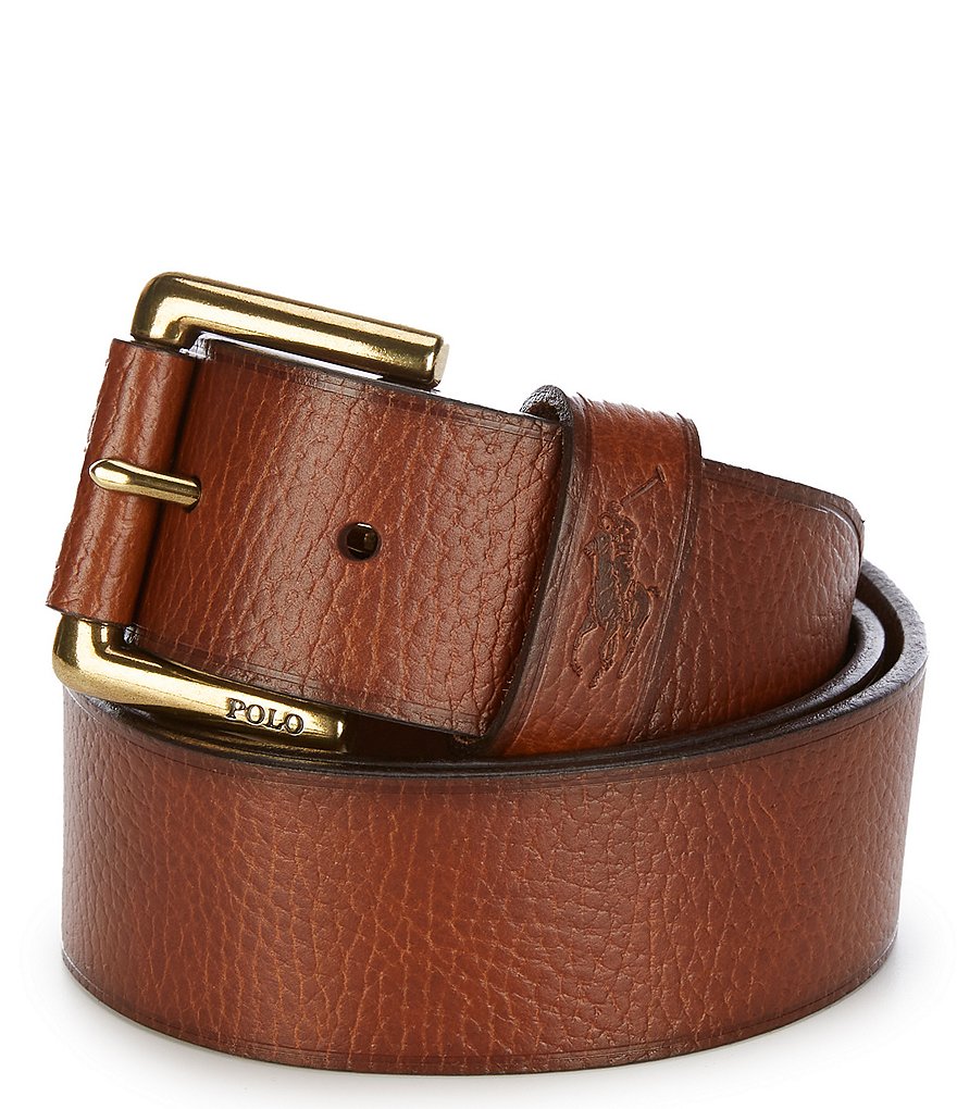 Polo Ralph Lauren Signature Pony Leather Belt | Dillard's