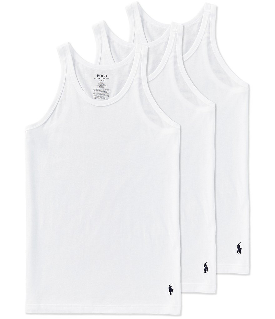 Polo Ralph Lauren Sleeveless Slim Fit Tank 3 Pack