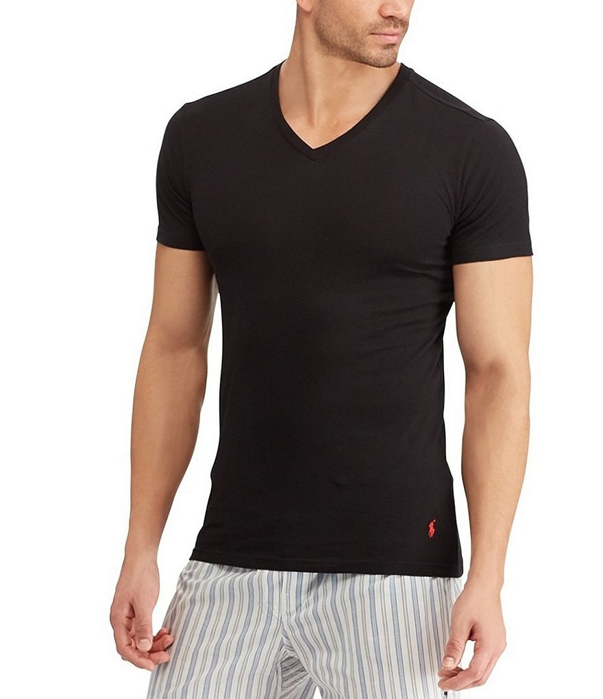 Polo Ralph Lauren Slim Fit Assorted V-Neck T-Shirts 3-Pack | Dillard\'s