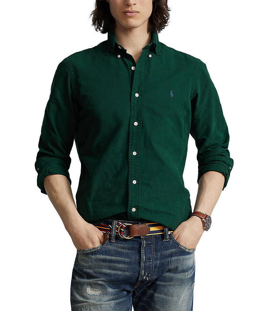 Polo Ralph Lauren Solid Oxford Long-Sleeve Woven Shirt
