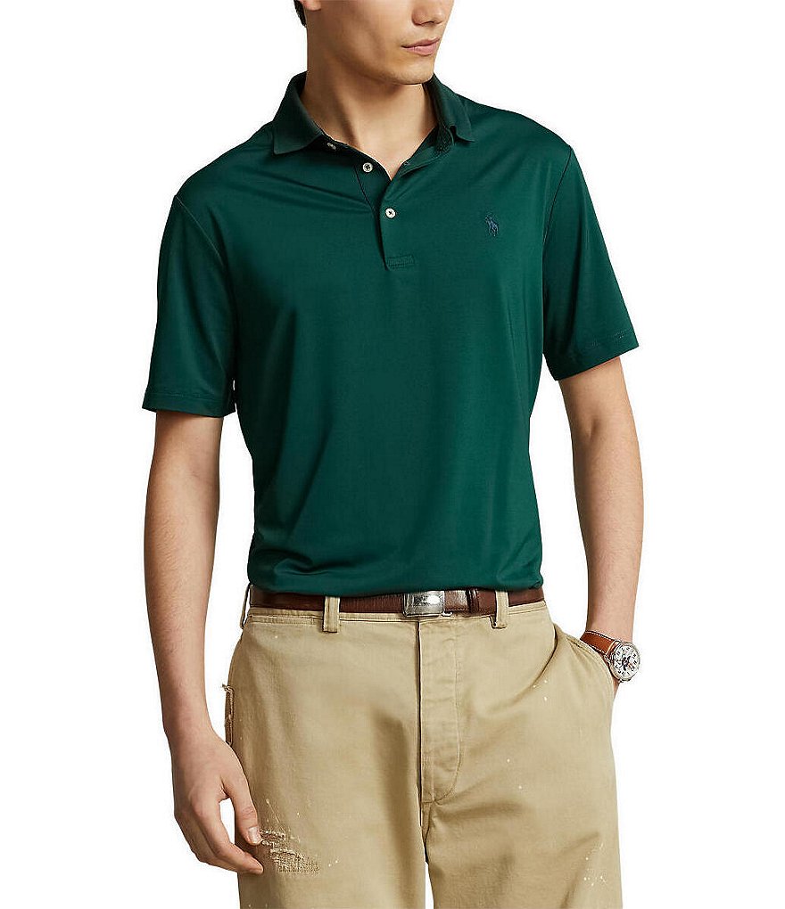 POLO RALPH LAUREN, Dark green Men's Polo Shirt