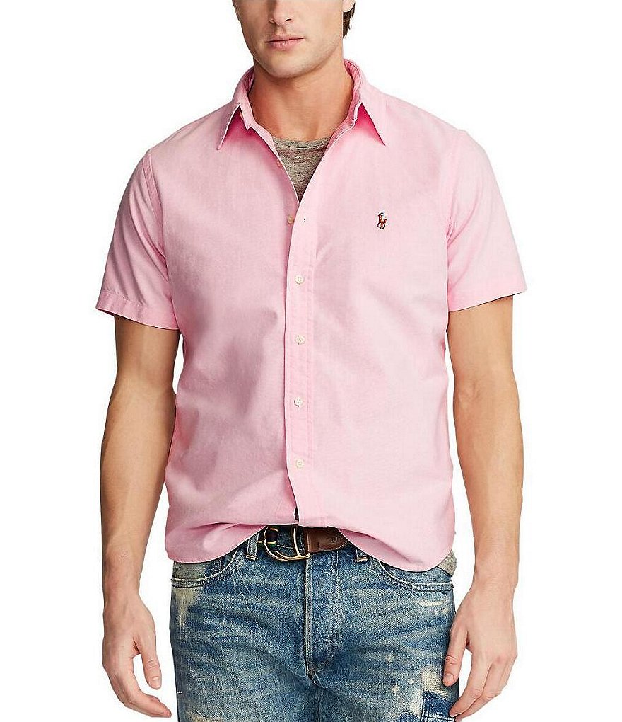 Polo Ralph Lauren Solid Oxford Short-Sleeve Woven Shirt