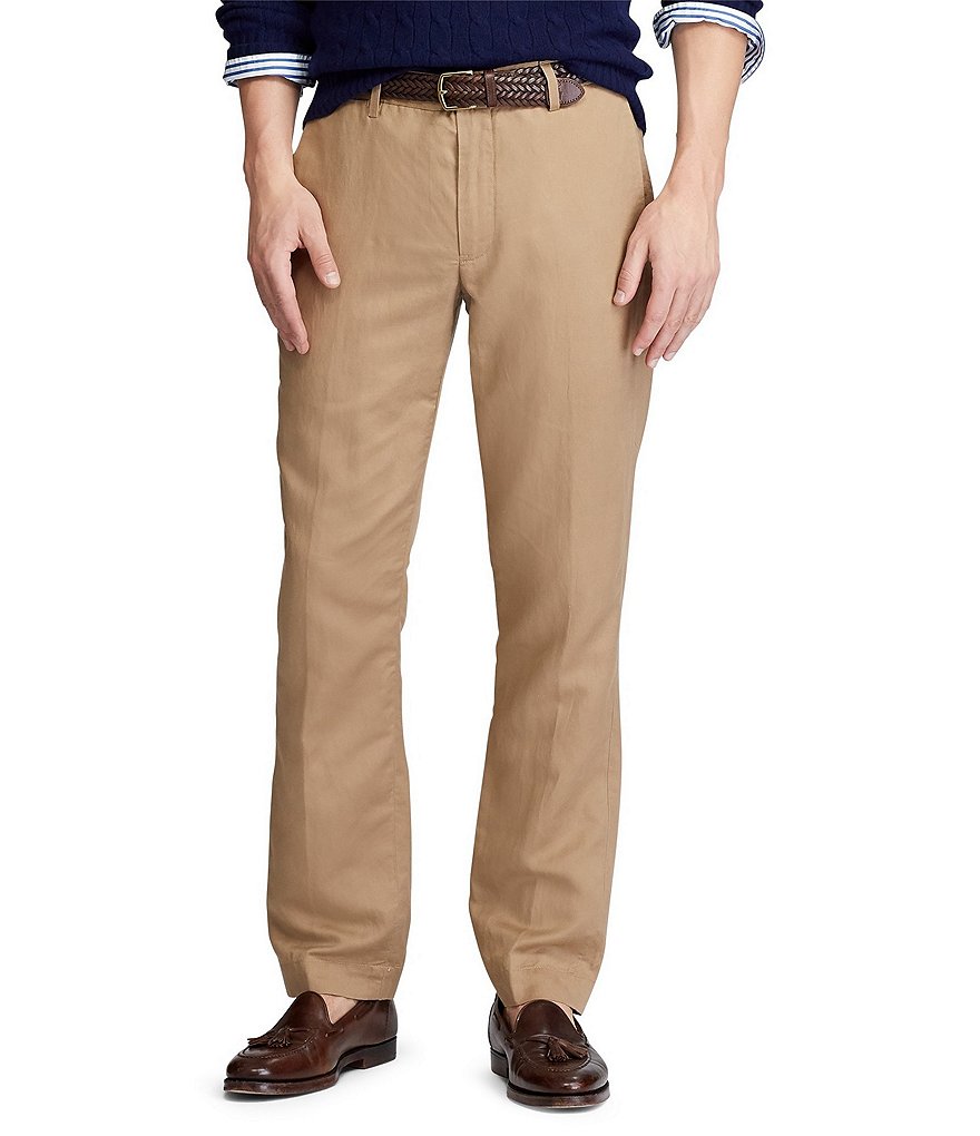 Polo Ralph Lauren Straight-Fit Linen Blend Pants | Dillard's