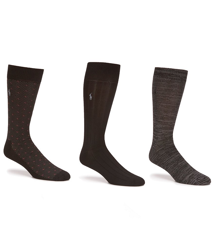 Ralph Lauren Women's Supersoft Low Cut Socks - 3 Pack Black One Size