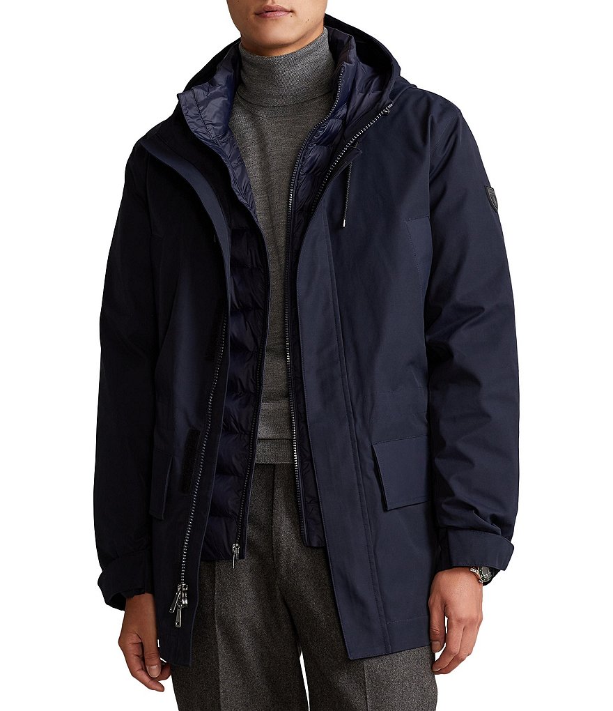 Polo Ralph Lauren Twill Hooded 2 in 1 Coat