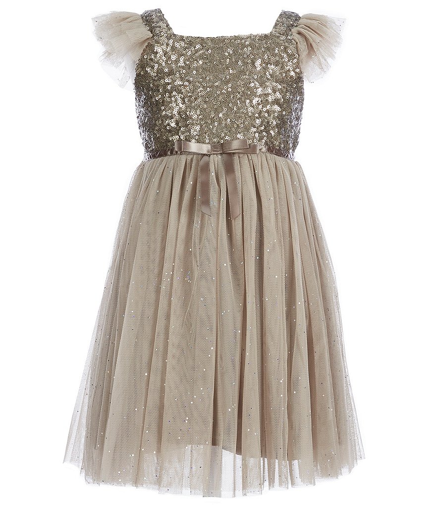 Popatu sequin sale bodice tulle dress