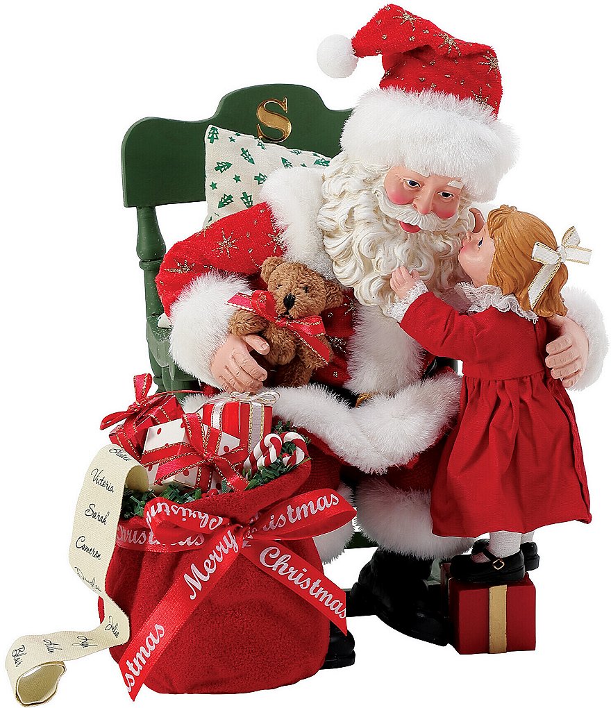 Possible Dreams Christmas Traditions Santa Sharing Wishes Figurine