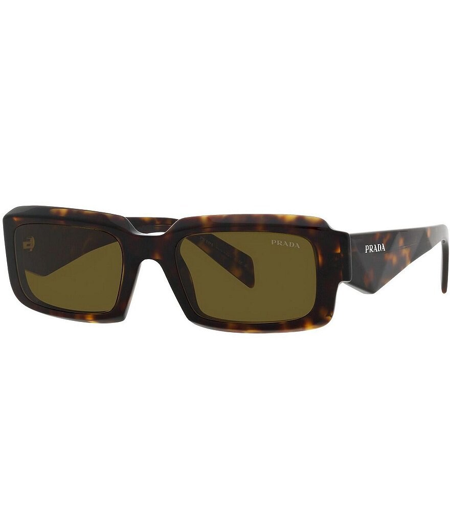 AUTHENTIC Prada brown chess rectangle 2024 sunglasses BRAND NEW