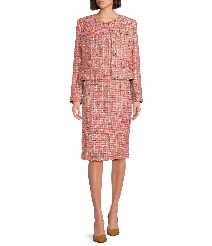 What You Want Green Tweed A-Line Dress – Shop the Mint