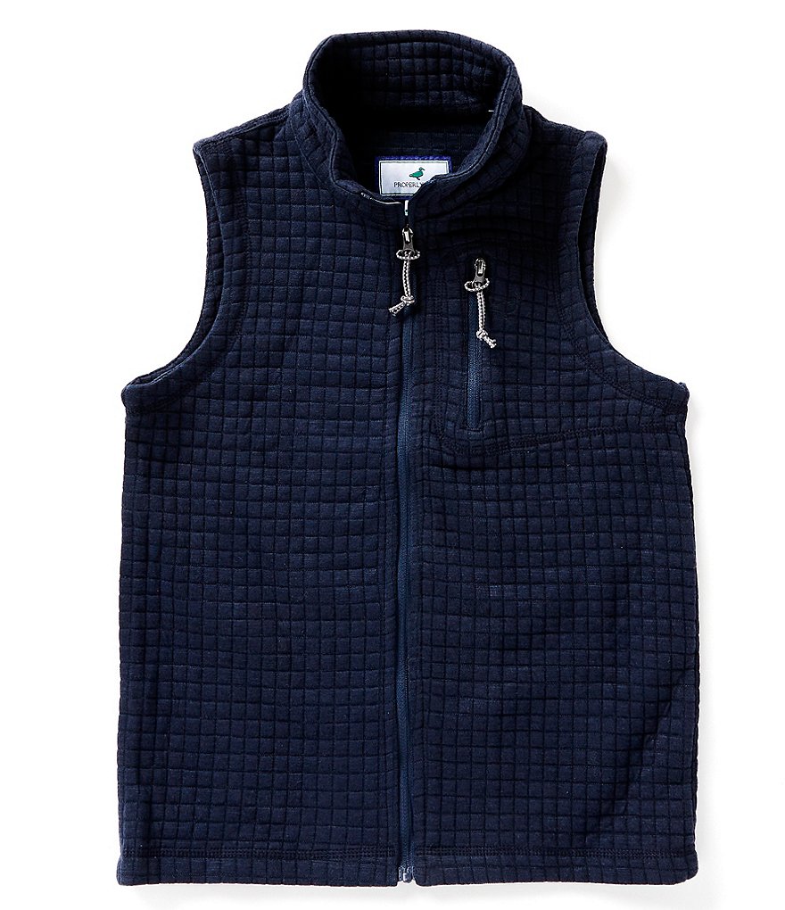 Properly Tied Little Boys 2T-7 Delta Grid Fleece Vest | Dillard's