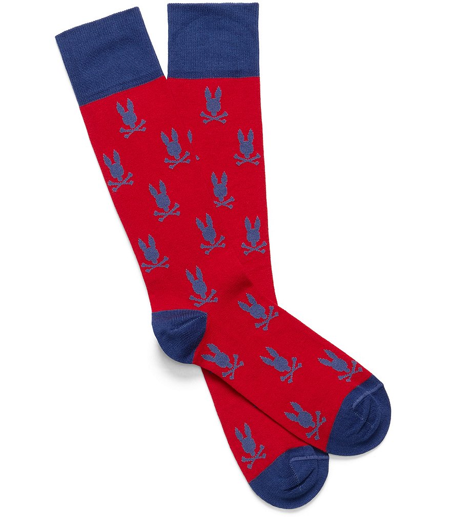 Psycho Bunny ソックス 6足セット Men's 3 Pack Sport Sock in White | Psycho Bunny