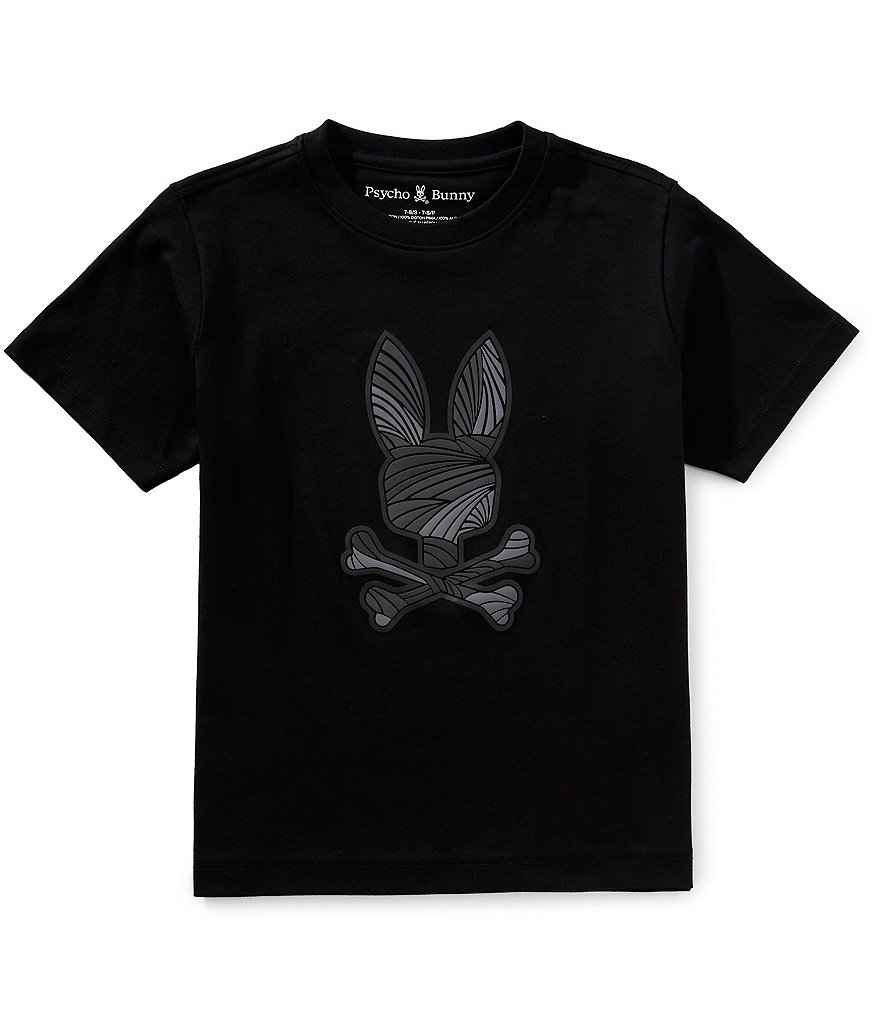 Psycho Bunny Big Boys 7-20 Short Sleeve Baxter Graphic T