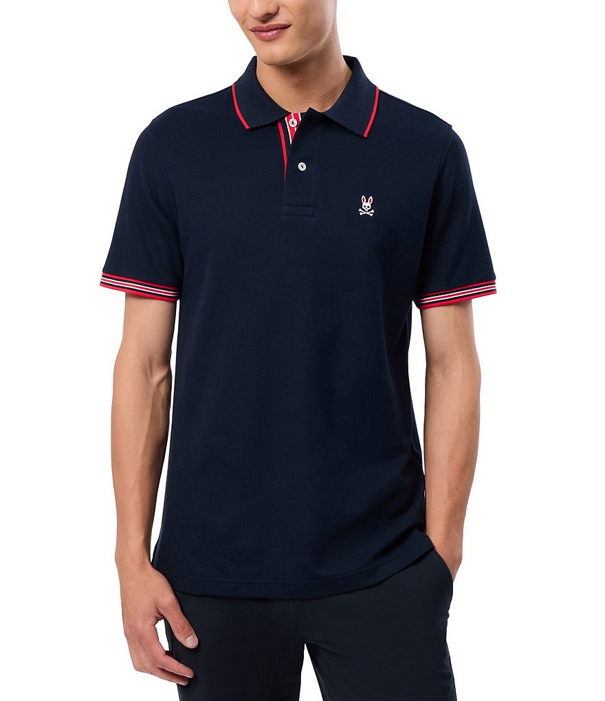 Psycho Bunny Cambridge Pique Short Sleeve Polo Shirt | Dillard's