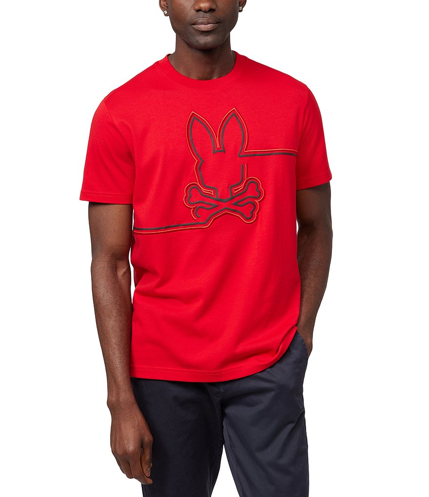 Psycho Bunny Chester Embroidered Graphic Tee