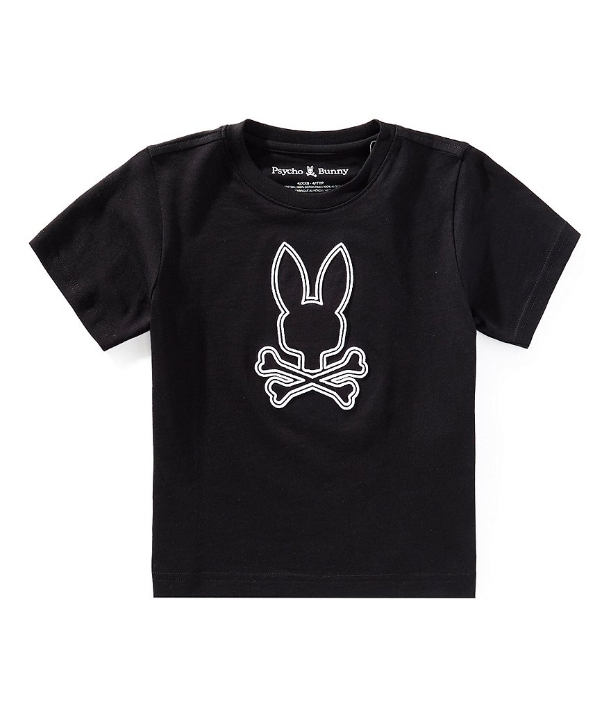 【CPGN STUDIO】So What bunny Embroidery Short Sleeve T-shirt Psycho Bunny Little Boys Short Sleeve Durango Graphic T