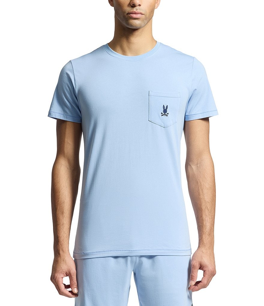 Psycho Bunny Short Sleeve Jersey Pocket Embroidered Bunny