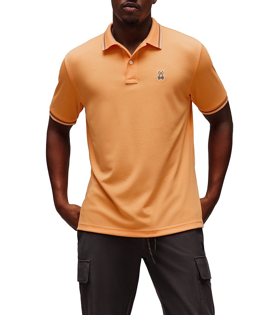 トップス Pedestal polo tee jellyyabashi Psycho Bunny Thomas Performance Short Sleeve Polo Shirt | Dillard's