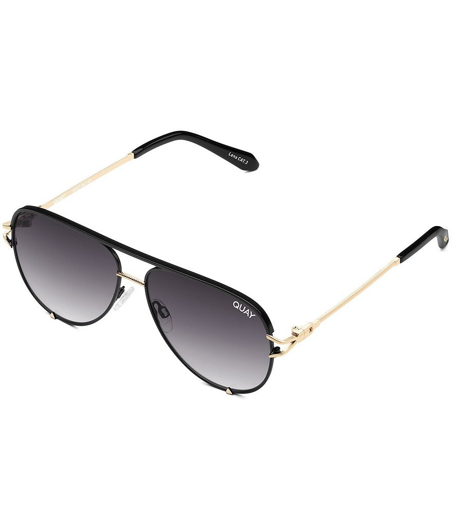 Quay Australia High Key store Mini Black Aviator Sunglasses