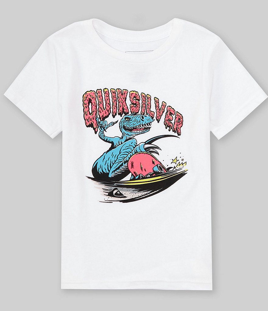 Quiksilver Little Boys 2T-7 Short KTO T-Shirt Dillard\'s Sleeve Dinos Ride 