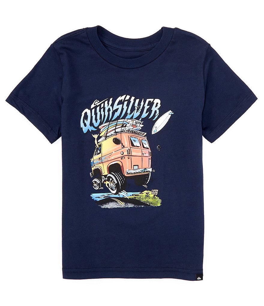Dillard\'s | KTO Sleeve Vannin\' Little Short Boys T-Shirt 2T-7 Quiksilver Beach