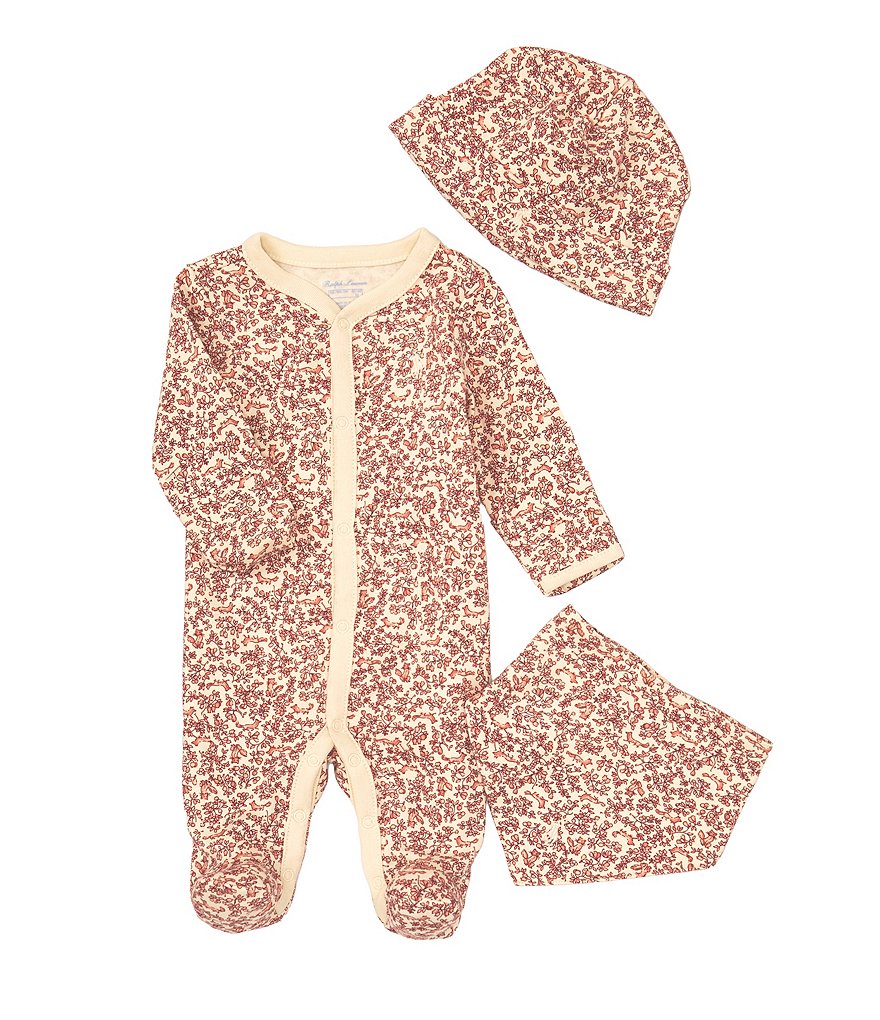 Ralph Lauren Baby Girls Newborn-9 Months Long Sleeve Fox Print