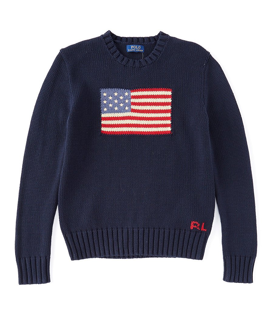 Polo Ralph Lauren Big Boys 8-20 American Flag Sweater | Dillard's