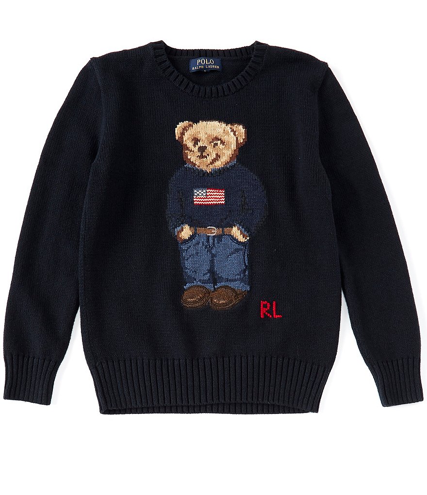 Polo Ralph Lauren Big Boys 8-20 Americana Polo Bear Sweater | Dillard's